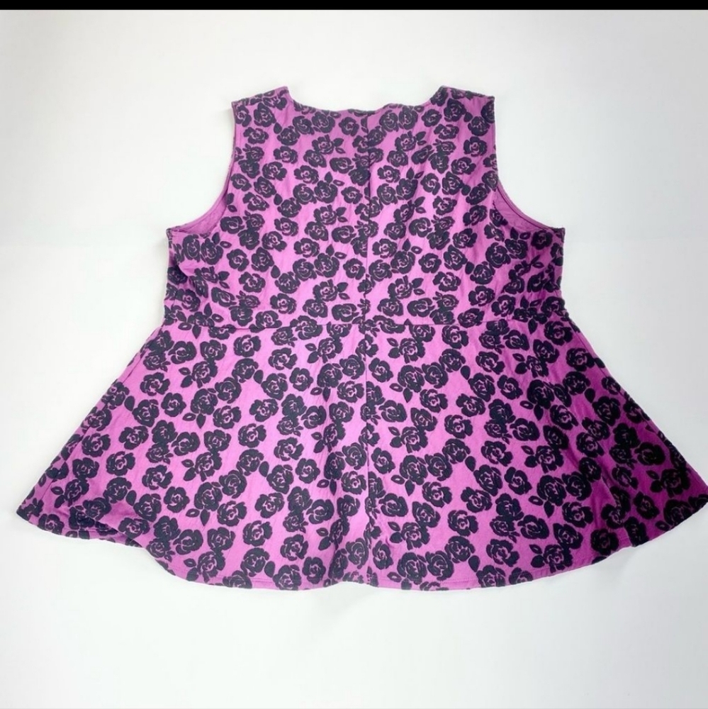 EUC TORRID FLORAL BABYDOLL TOP SZ. 5X - Picture 3 of 9